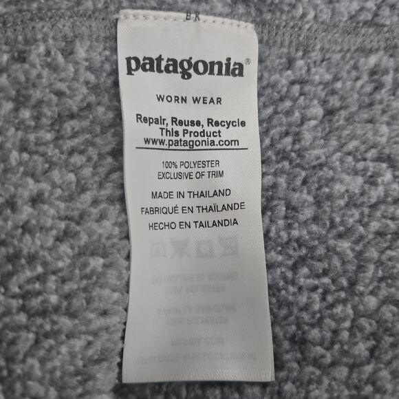 Patagonia Women’s Better Sweater 1/4 Zip Gray, Size Large - Picture 5 of 7